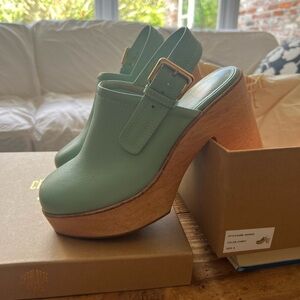Charlotte Stone Clogs with Chunky Platform